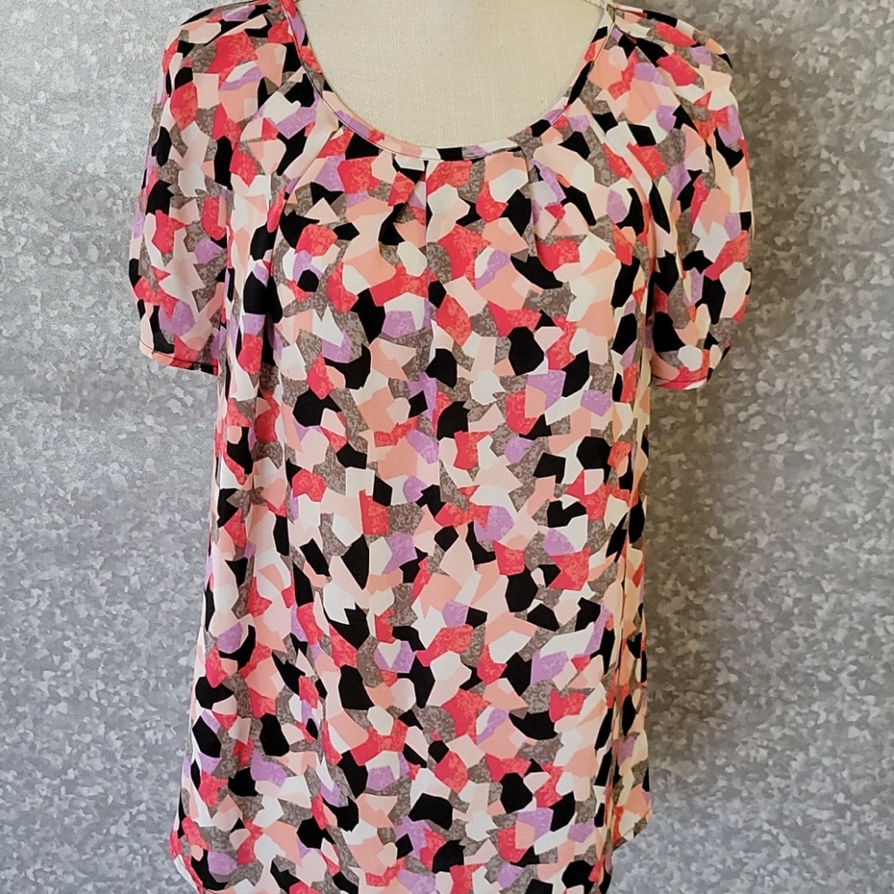 Apt. 9 Confetti Blouse Size Large - image 1
